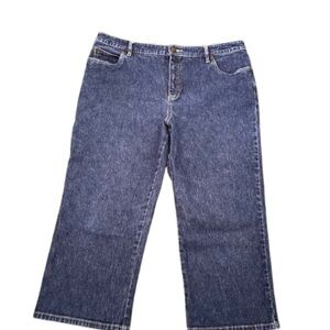 Tribal Dark Blue Stretch  Capri Jeans Size 12